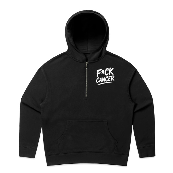 F*CK CANCER Women's front and back print Hoodie. Thumbnail